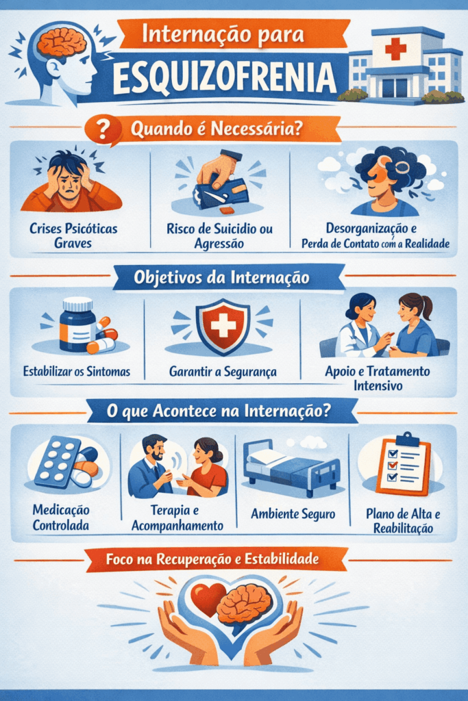 Internação psiquiátrica para esquizofrenia